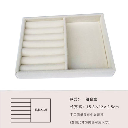 [Jewelry storage artifact] factory direct jewelry storage box jewelry storage plate earrings ring storage finishing