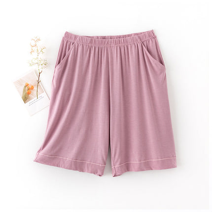 [Qingdao Jishuang Knitting] Women's Mulberry Silk Homewear Shorts Pajamas Modal Thin Pajamas Five-Point Pants Summer
