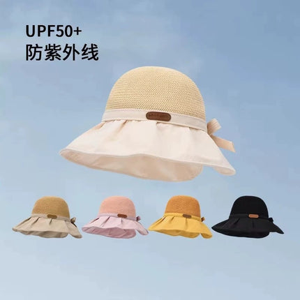 Sun Protection Hat for Women with Large Brim, Uv Protection, 2026 New Model, Summer Sunshade, Windproof, Face-Covering, Face-Slimming Sun Hat