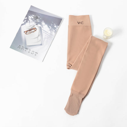 Autumn and Winter VC water light pants light leg artifact female nude feeling natural leg shaping one-piece pants thickened fleece-lined leggings socks