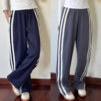 Women's Pants 2025 New Summer Style for Petite Figures, Height-Enhancing Spring Style, Straight-Leg, Curved Knife-Cut Wide-Leg Casual Pants, High-Waisted, Slimming