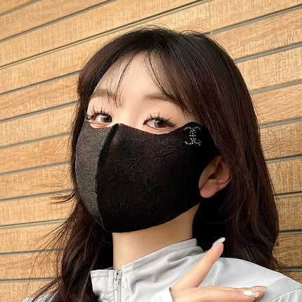 Summer Lace Sunscreen Mask Anti-ultraviolet Ice Silk Stereo Thin Mask High-value Eye-protecting Corner Breathable Sunshade