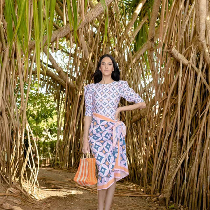 2026 Cross-Border Amazon Sunscreen Retro Beach Dress Set One-Piece Swimsuit Women's Vacation Printed Long-Sleeved Bikini