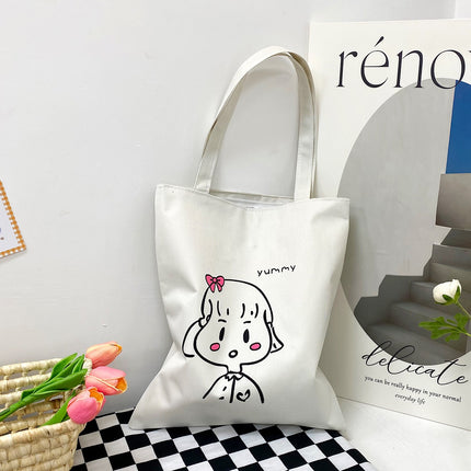 Factory wholesale 2023 new large capacity ladies shoulder handbag Oxford cloth gift bag cartoon cute