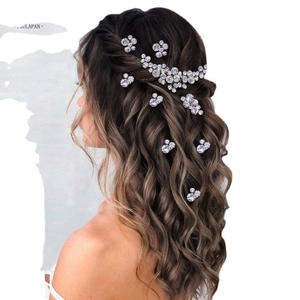 Youlapan Foreign Trade Bridal Set with Diamond-Encrusted Hair Accessories, Hairpin, Wedding Updo Accessories, Hair Comb, Hair Ornament Hp387