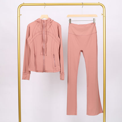 Lulu Df Stand-Up Collar Jacket Short Coat Tight-Fitting Stand-Up Collar Stretch Jacket with Gold Zipper Fitness Yoga Wear