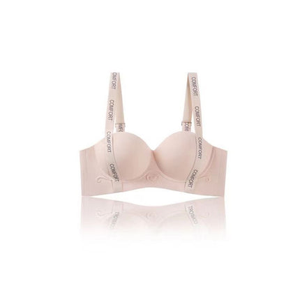 Cross-Border Popular Style No-Wire, Traceless Underwear for Women, Lifting and Supporting Breasts, Small Breasts, Push-Up and Enlargement, Adjustable Letter Bra