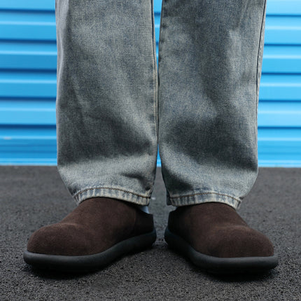 Little Potato Birkenstock Shoes Men's Slip-On Toe-Cap Half Slippers Slip-On Slip-Ons Commuter Retro Large-Toe Mule Shoes