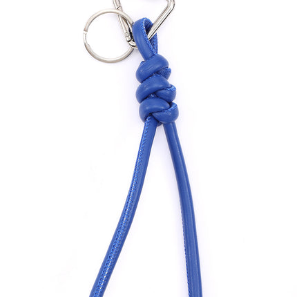 New triangle key chain PU hand-woven diamond key ring bag pendant key chain