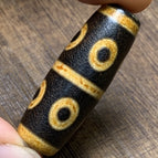 Eight-eyed dzi bead [14*40mm]