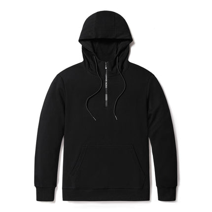 Amazon Cross-border Autumn Hooded Solid Color 95 Cotton Men's Pocket Casual Loose Sweat Japanese plus size Sweat Men