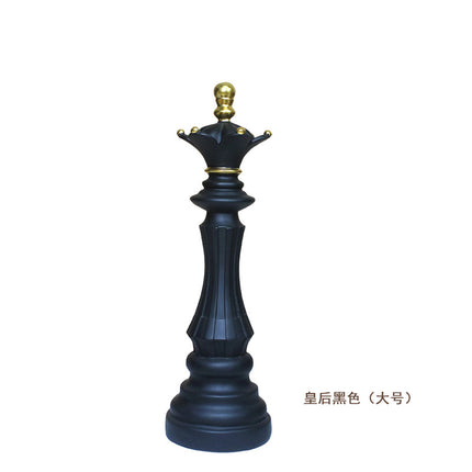 Creative home decoration chess resin decoration window home decoration black white chess ornaments