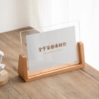 U-shaped beech wood 7inch horizontal section 178*127mm / The bottom seat width of the photo frame is 45mm, and the other three sides are 9mm wider