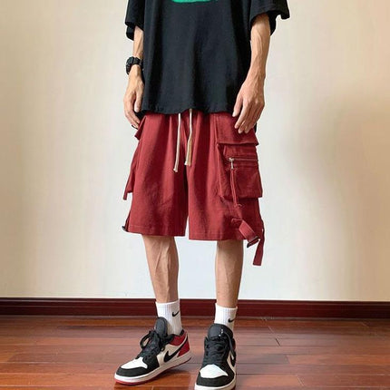 American hiphop Cargo Shorts for Men and Women in Summer, Versatile High Street Fashion Brand Loose Casual Outer Wear Sports Cargo Pants