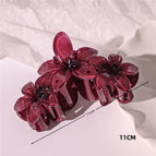Burgundy three flowers-11cm / Standard