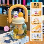 850ML / Carrying pot beige 850ml+rabbit doll+pendant