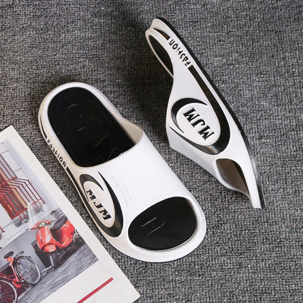 Extra Large Size Slippers for Men in Summer Indoor and Outdoor Home Household Bathroom Bath Non-Slip Plus Fat Plus Large Sandals Summer Slippers