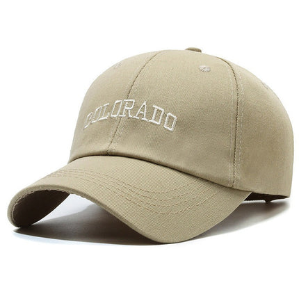 Four-Season Sunshade Baseball Cap Unisex Fashion Versatile Wide-Brim Face-Slimming Duckbill Cap Trendy Letter Deep Crown Hat