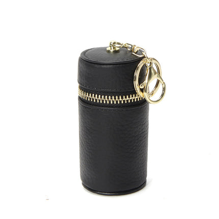 New Genuine Leather Key Bag Coin Earphone Line Storage Port Red Bag Mini Small Pendant Keychain Head Layer Cowhide