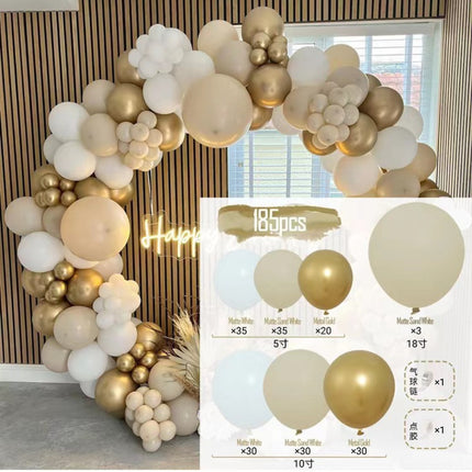 Cross-Border Amazon Balloon Chain Set Pink Opening Balloon Arch Garland Birthday Wedding Party Decoration