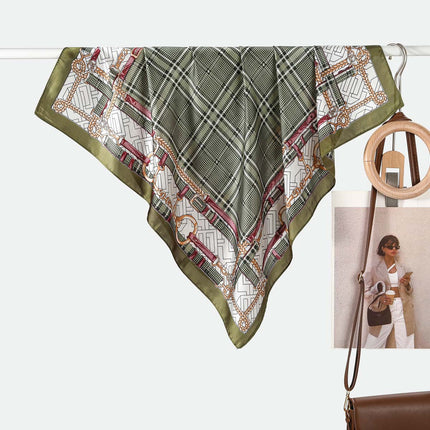 70CM silk scarf selling Korean fashion Joker printing temperament imitation silk scarf scarf uniform small scarf wholesale