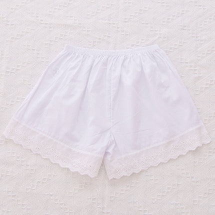 Summer new anti-light lace ice silk safety pants wholesale thin breathable solid color leggings three-point panties