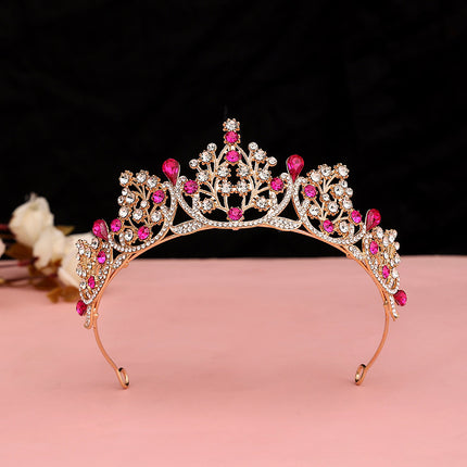 Bridal Crown Headwear 2024 Eighteen Years Old Adult Ceremony Princess Best Friend Gift Birthday Internet Celebrating Rhinestone Cake Crown