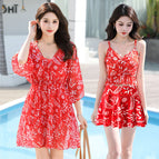 Upgraded high-end quick-drying 049-bright red (skirt style) / XXL recommended 57.5-65kg