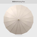 Wutong mi] ring handle straight umbrella / 23 inches 16k