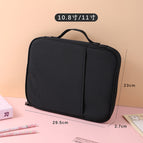 Mysterious black-small portable ipad tablet bag