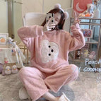 Pink cute bear plush / M