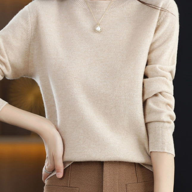 Cross-Border 2025 Autumn and Winter New Base Layer Sweater for Women, Plus Size Women's Clothing, Long-Sleeved Top, Knitwear, Winter Apparel
