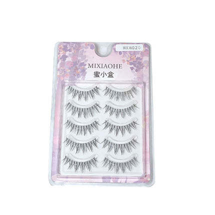 Honey Box Iris Butterfly Eyelashes Transparent Stem False Eyelashes Thai Style Pure Wild Daily Style Mom Style Airy False Eyelashes