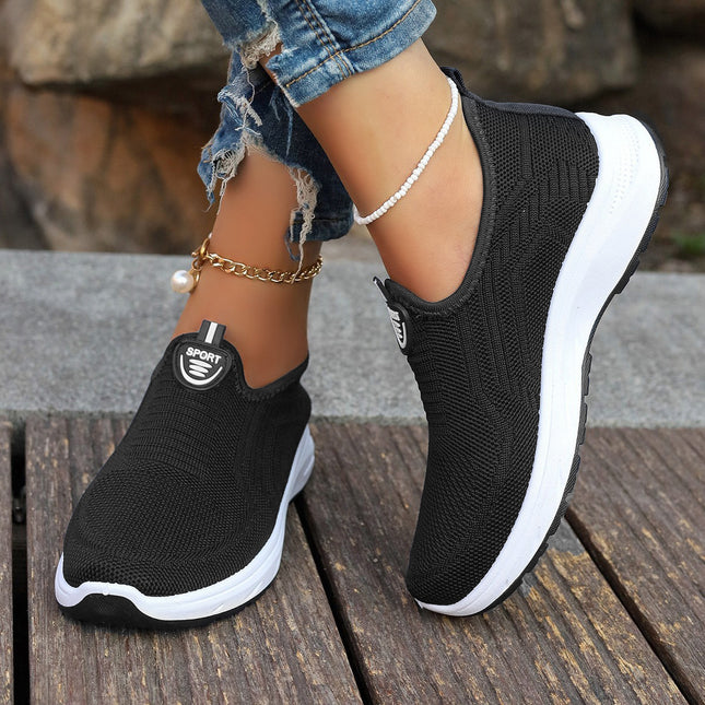 Women's Shoes, New Summer Style, Breathable Women's Shoes, Cross-Border Large Size Temu Casual Shoes, Soft Sole, Lightweight Slip-On Shoes