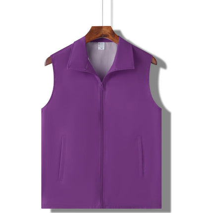 Volunteer Vest Advertising Shirt Customized Volunteer Reflective Work Clothes Customized Public Welfare Event Red Vest Printed with Logo