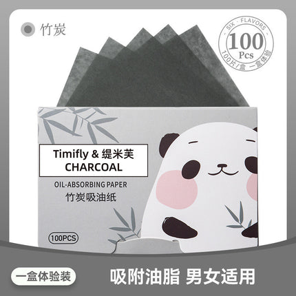 Timiv Facial Oil Absorbing Paper Facial Oil Absorbing Oil Control Oil Absorbing Paper 100 Fragrance Portable Extraction Boxed