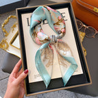A0353 mochi flower aqua green / 70*70