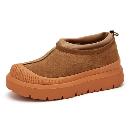 Wang Yibo Same Style Tasman Snow Boots Women's Winter Sheepskin One-piece fleece-lined Thick Warm Thick-bottom Cotton Boots