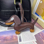 Brown dachshund pendant