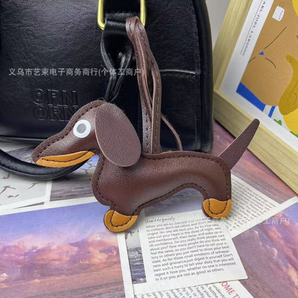 Cross-border Miu Bag Pendant Dachshund Doll Pendant School Bag Car Pendant Advanced Sense Keychain Gift