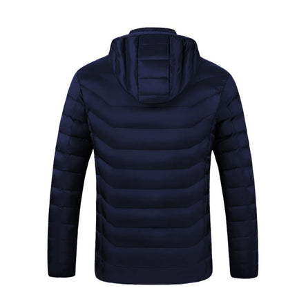 Cross-border hooded heating cotton-padded clothes double-control three-gear electric heating cotton-padded clothes intelligent constant temperature heating warm coat heating warm