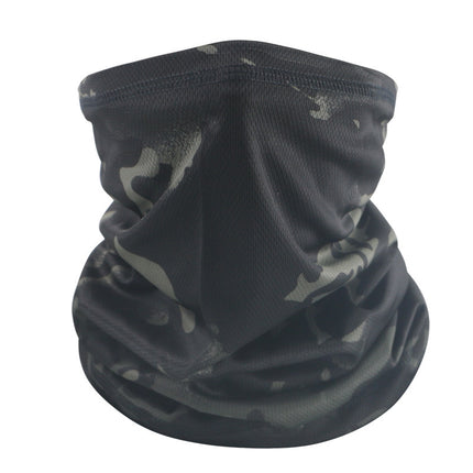 Thin Riding Mask Outdoor Camouflage Multifunctional Magic Headscarf Breathable Sweat Absorbing Neck Mesh Scarf Cross Border