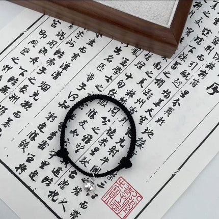 New Chinese Style Design Sense Plum Blossom Woven Bracelet Women's Chinese Style Adjustable Woven Hand Rope Gift Hand Woven Rope