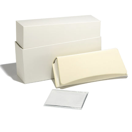 23 GM Whiteboard Wallet Bag Glasses Case Set Off-white Soft Bag Glasses Case Carton Glasses CLOth Can Be Printed Lo