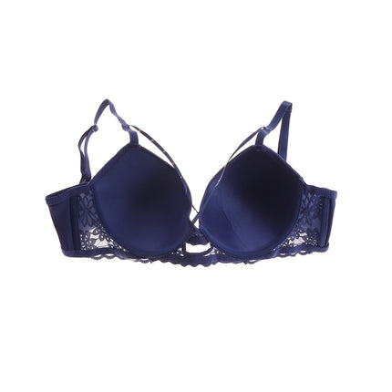 Lace Deep V Elegant Purple Push-Up Bra Shopee Amazon Luxury Adjustable Burgundy Shaping Bra