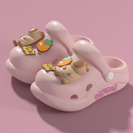 Kapibala Children's Cave Shoes New Summer Boys' Dung Sense Parent-Child Non-Slip Slippers Baby Girls' Sandals