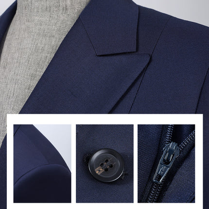 Wool Suit Jacket Women's Spring and Autumn High Sense Fashion Commuter Interview Host Professional Dress Suit Machine Washable