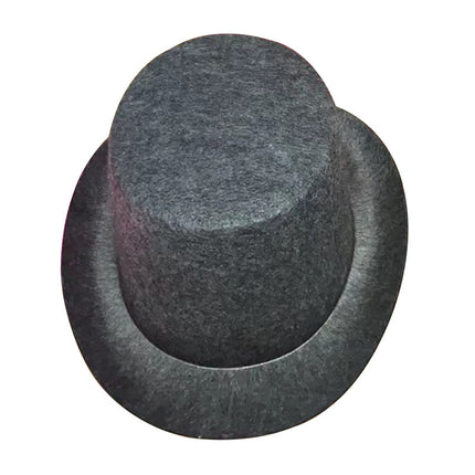 British Retro Gentleman Hat Black High Top Jazz Hat Stage Magic Hat Kidsren's Performance Hat Fashion High Top Hat