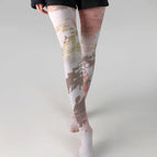 1825 block graffiti / Printed pantyhose free size