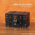 6266b-03gk10--emerald-large + retro three-digit combination lock